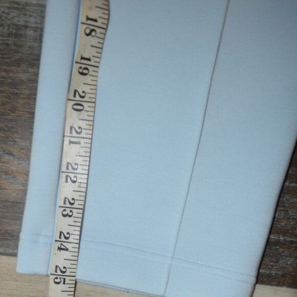 Spanx AirEssentials Luxe Straight Leg Pull On Pant Pintuck Sky Blue 50937R Med - Picture 9 of 9